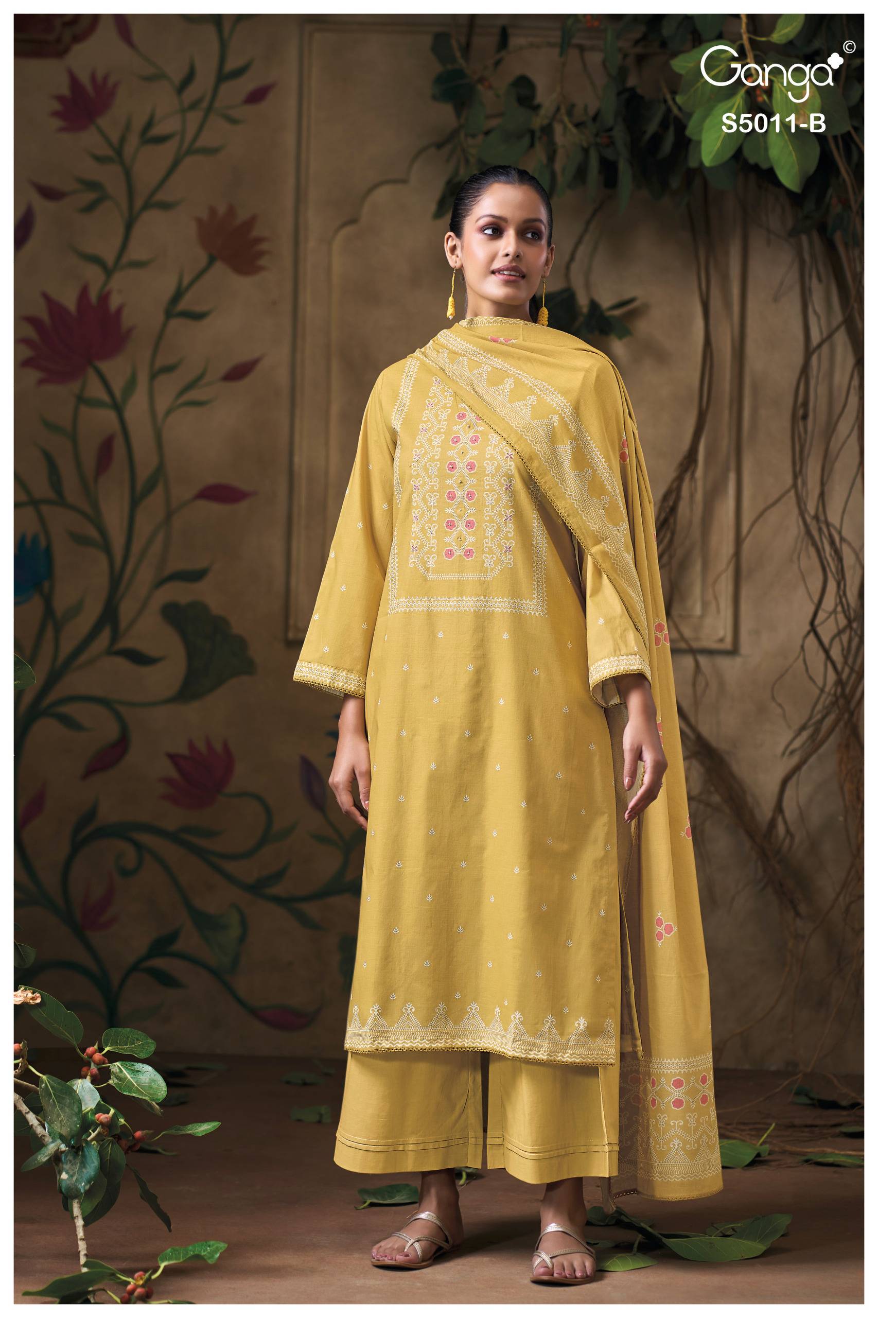 RAKUL 5011 Series By GANGA FASHION Stylish Beautiful Colourful COTTON Dresses At Wholesale Price